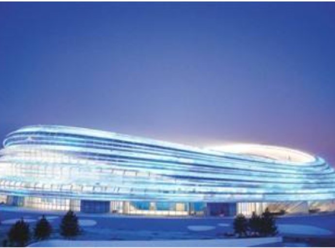 12000 pieces Solar photovoltaic glass provide steady Clean electric energy  for the National Speed Skating Oval